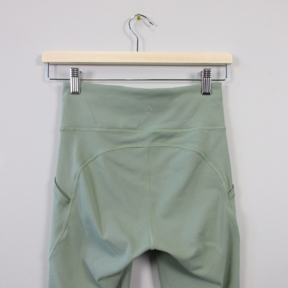 Lululemon Invigorate High-Rise Tight 25" Sz 4 Misty Glade Green Womens Pants 226 - Picture 7 of 11